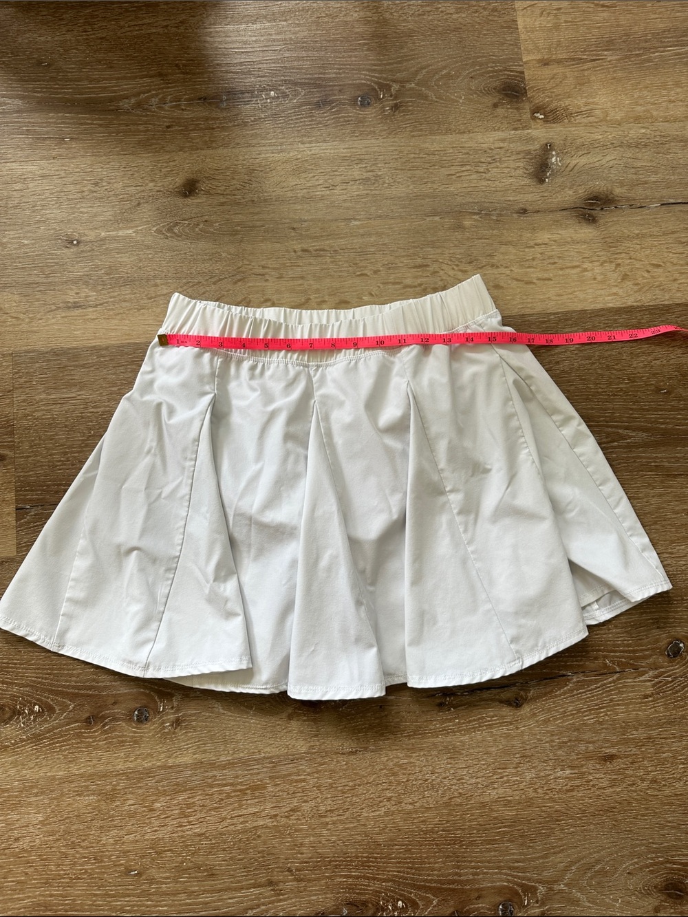 White Pleated A-Line Women's Skirt